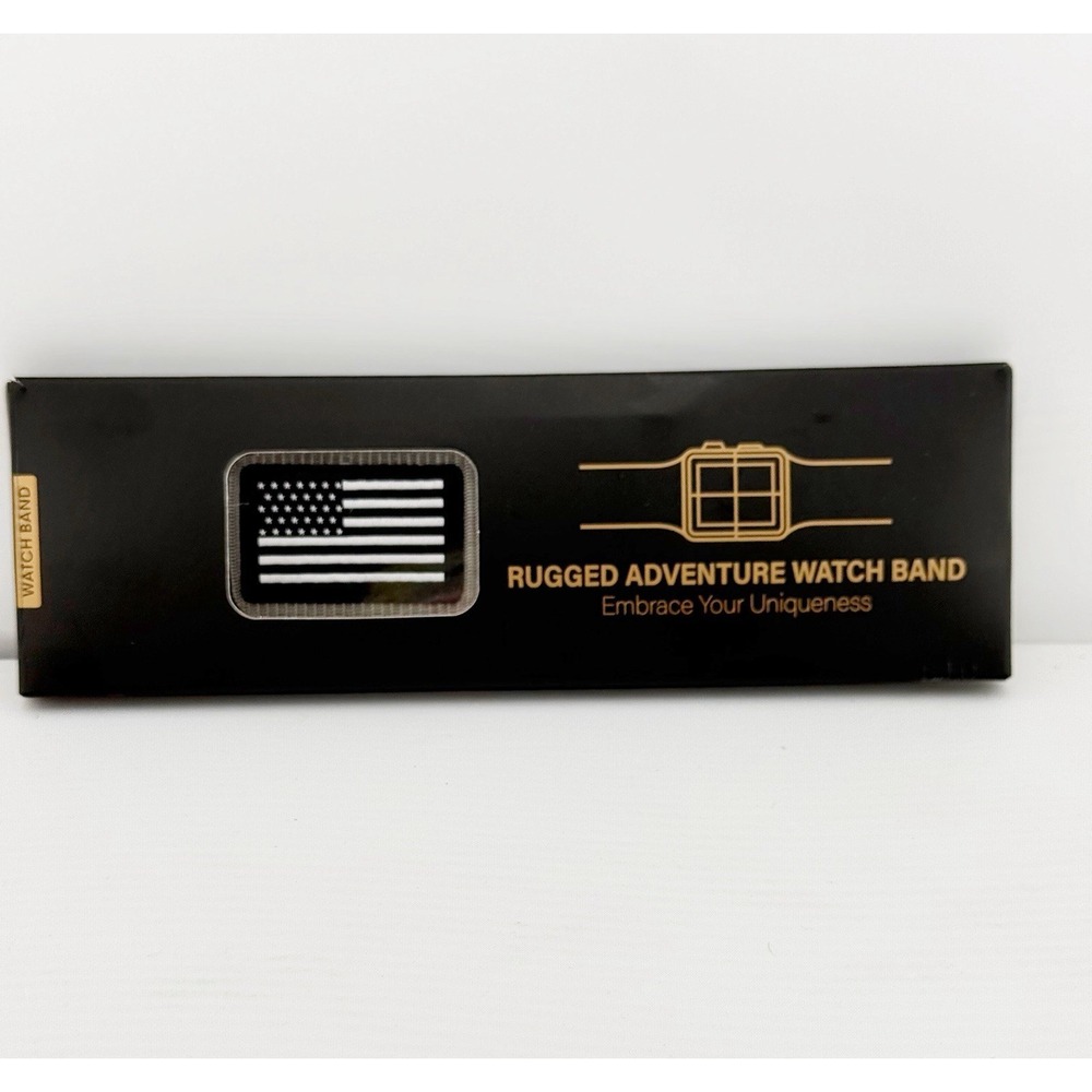 Rugged Adventure Tactical Watch Band. Military Style Flag. New.